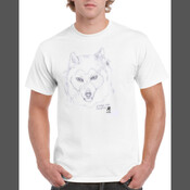 Unleash Your Inner Wolf - Youth Unisex T Shirt - Gildan Regular White Mens T Shirt SPECIAL