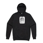 WHITE TIGER - Unisex Stencil Boutique Hoody by 'As Colour ' 