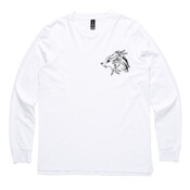 Gray Wolf (Canis Lupus) - Men's Base Long Sleeve Cuff T Shirt by 'As Colour '