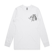 Gray Wolf (Canis Lupus) - Men's Base Long Sleeve Cuff T Shirt by 'As Colour '