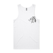 Gray Wolf (Canis Lupus) - Men's Lowdown Premium Singlet by 'As Colour'