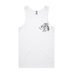 Gray Wolf (Canis Lupus) - Men's Lowdown Premium Singlet by 'As Colour'