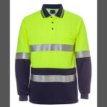 JB's Hi Vis Long Sleeve (D+N) Traffic Traditional Polo